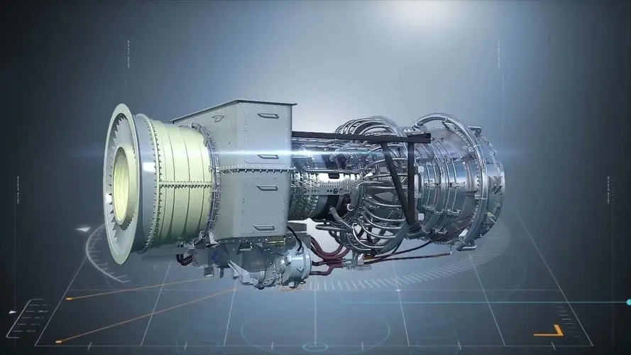 南昌三维动画展现燃气轮机内部杂乱的机械结构